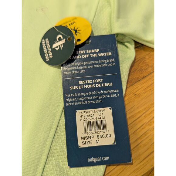 HUK Men's Pursuit Vented Long Sleeve Fishing Shirt (+30 UPF) NWT - Picture 12 of 13